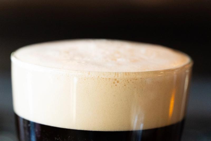 Dark beer foam