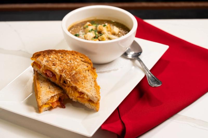 Grilled cheese with soup