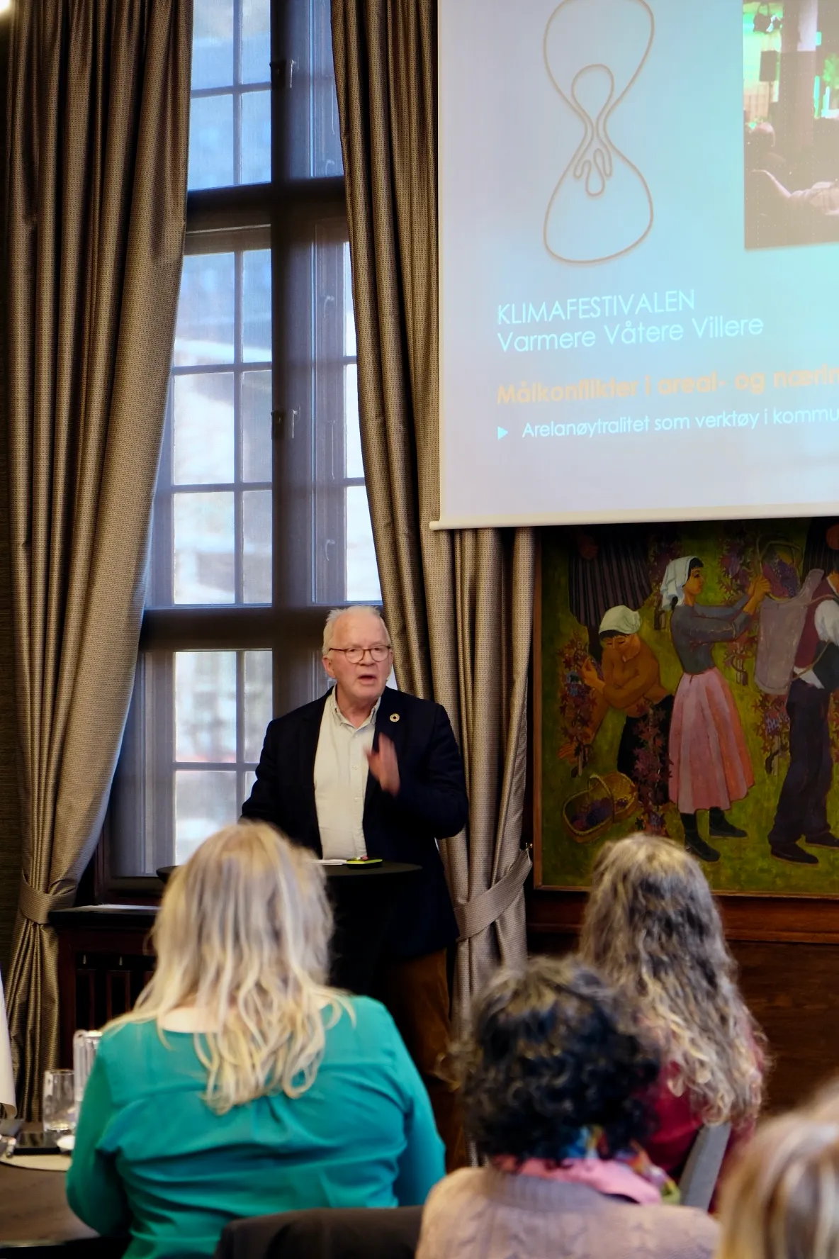 Bilde fra åpningen av fagdagen.