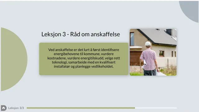 Skjermbilde fra kurset.