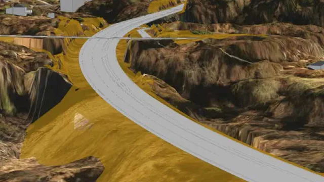 Veimodell for ny vedtatt vei på Askøy mellom Lavik og Haugland