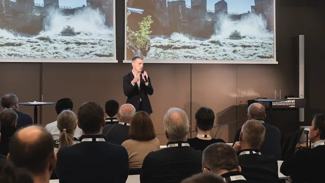 Lansering av energiregnskap på DIKT 2025 ved Kjetil Lund, Direktør i NVE. Foto: Dag Sverre Randen