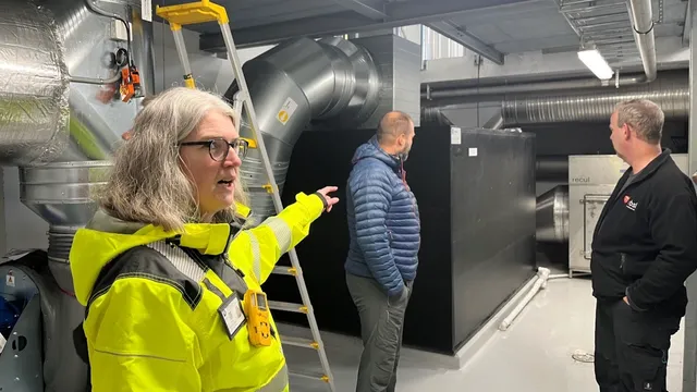 Fra VA-nettverkets befaring på det nye renseanlegget. Foto: Hartvig Munthe-Kaas