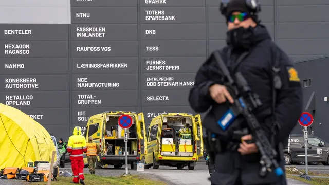 Bilde fra Raufoss under Øvelse Birkebeineren i 2025. Foto: Stian Olberg/DSB