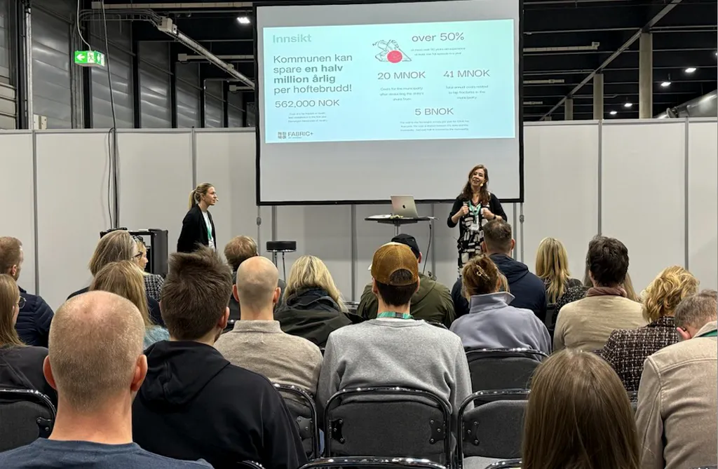 Fabric + var på Kommunatleknikkmessen for å presentere Ageing in the Arctic.