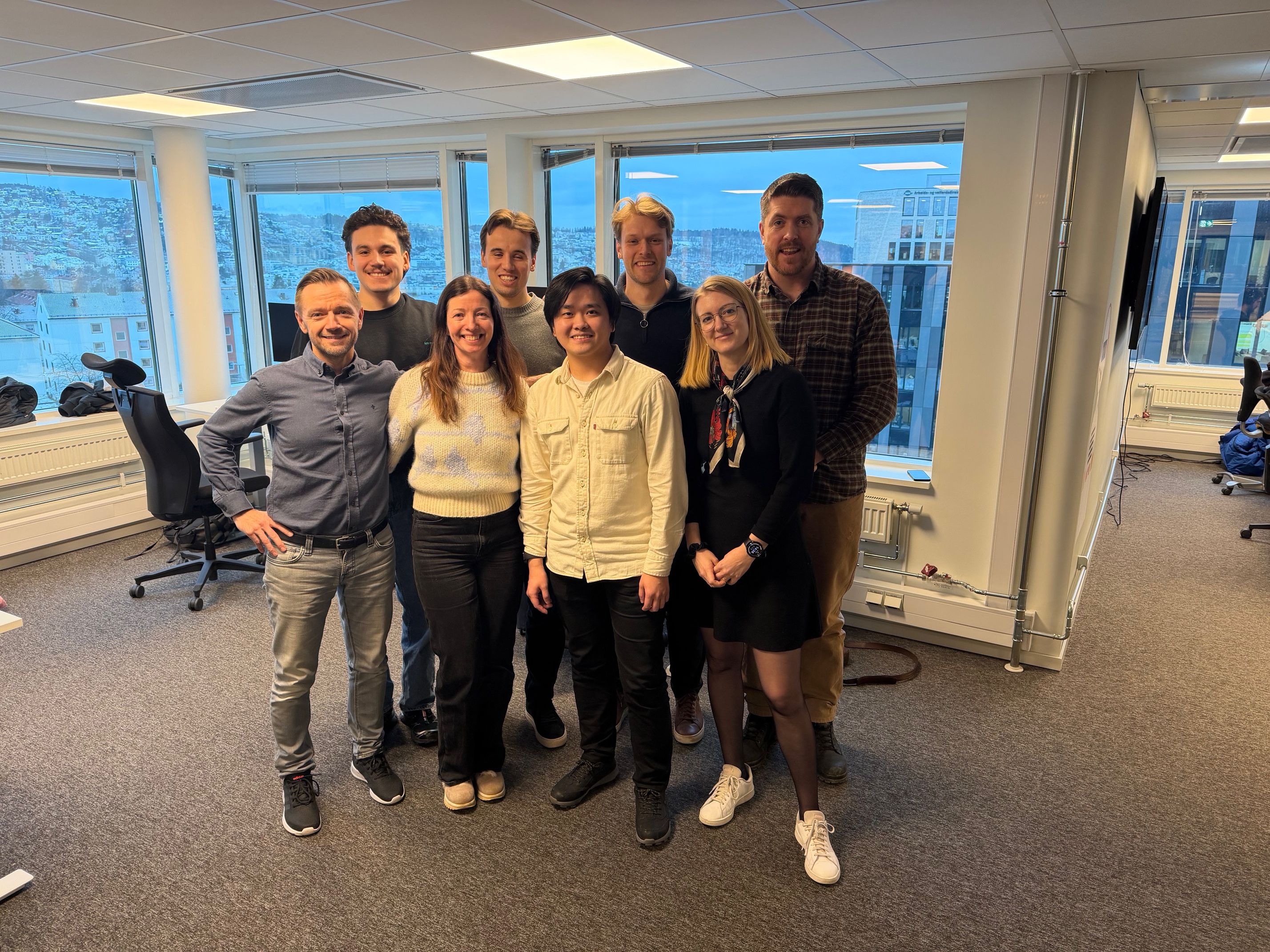 Kompetansesenteret for KI i Oslo består av åtte personer. De skal ikke å bygge alle løsninger selv, men å være en motor og tilrettelegger. 