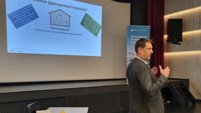 Sjefsforsker ved FFI, Frank Brundtland Steder, presenterte rapporten i Hemsedal 1. juni. Foto: Odd Magne Anderdal