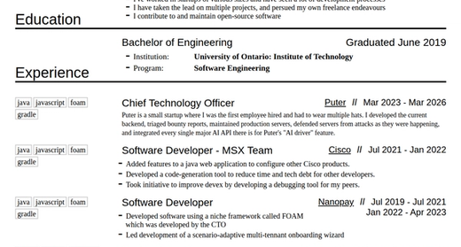 My Resumé