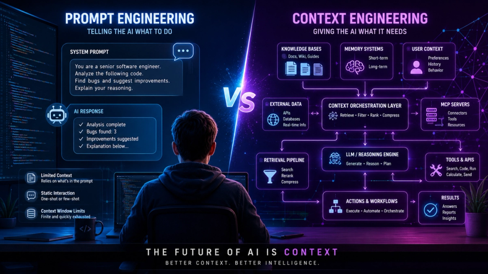 Context Engineering vs Prompt Engineering: The New AI Skill