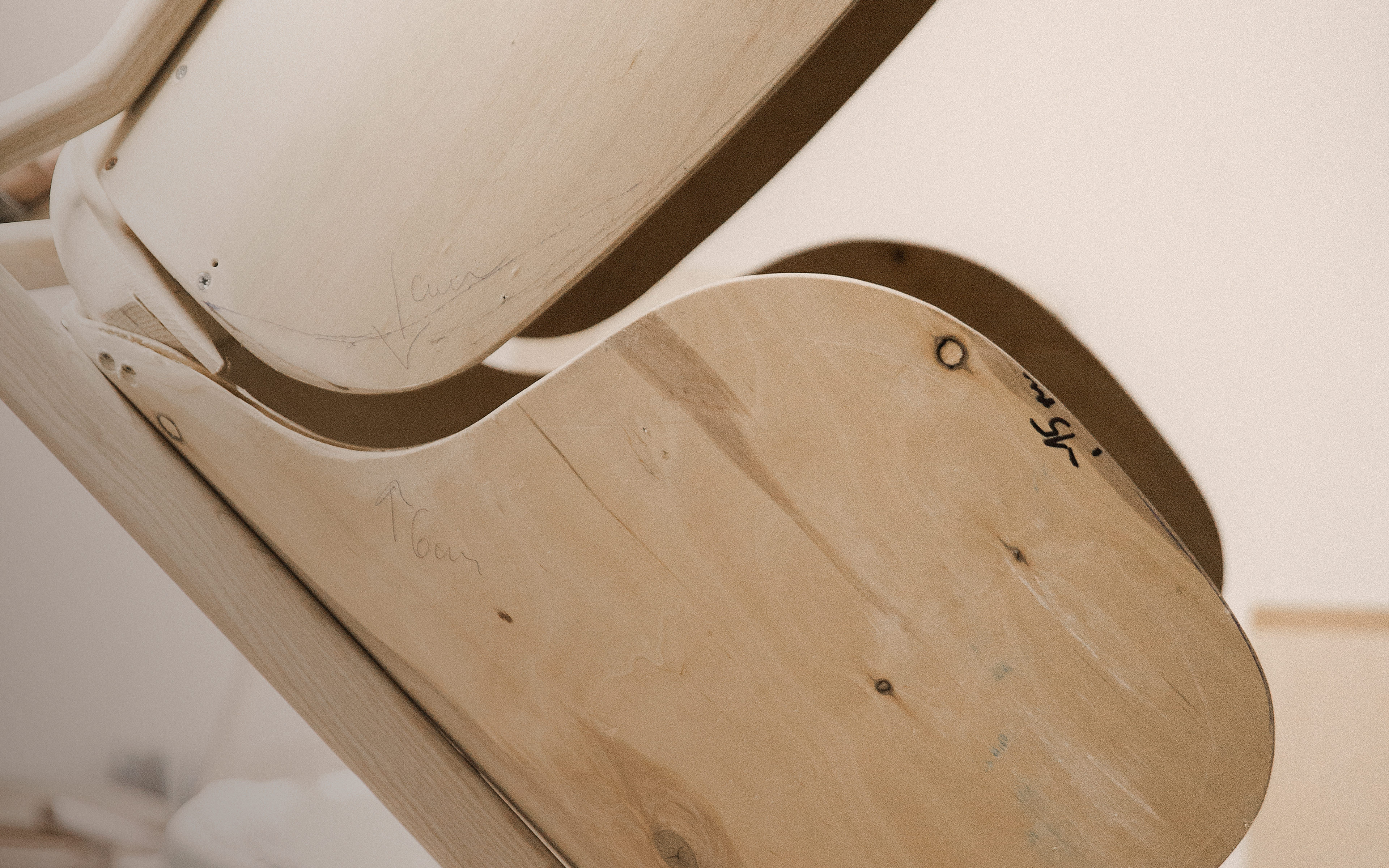 Fogia's Embrace lounge chair being made in the factory.