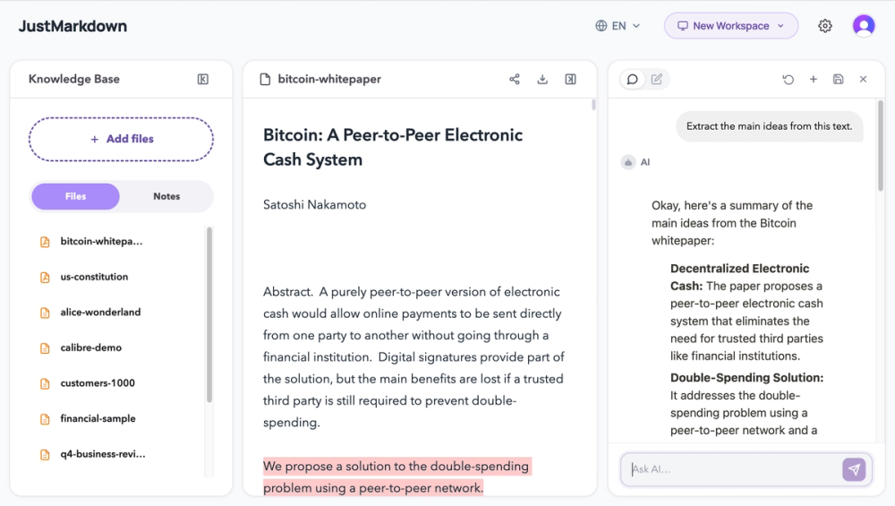 image of JustMarkdown
