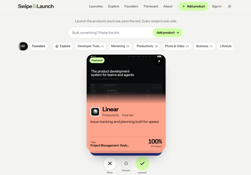 image of SwipeToLaunch