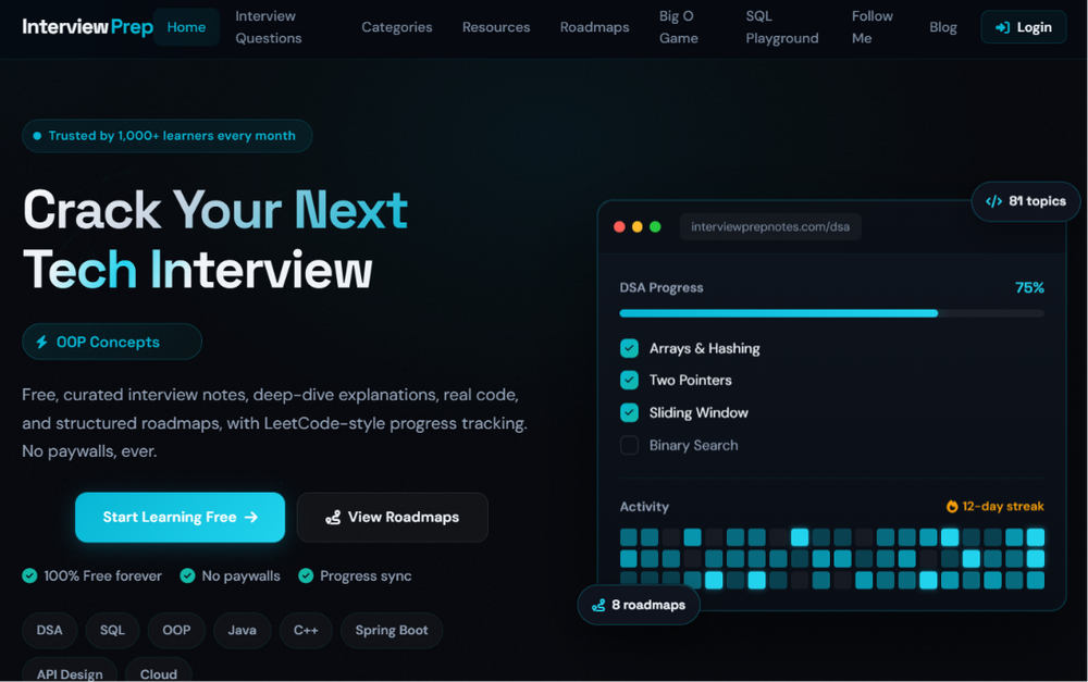 image of InterviewPrepNotes