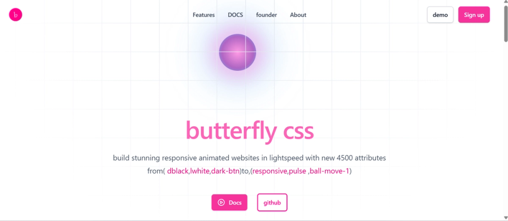 image of butterfly css framework