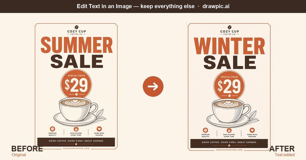 image of DrawPic Edit Text in Image