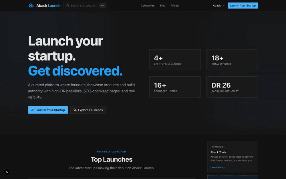 image of Aback Launch