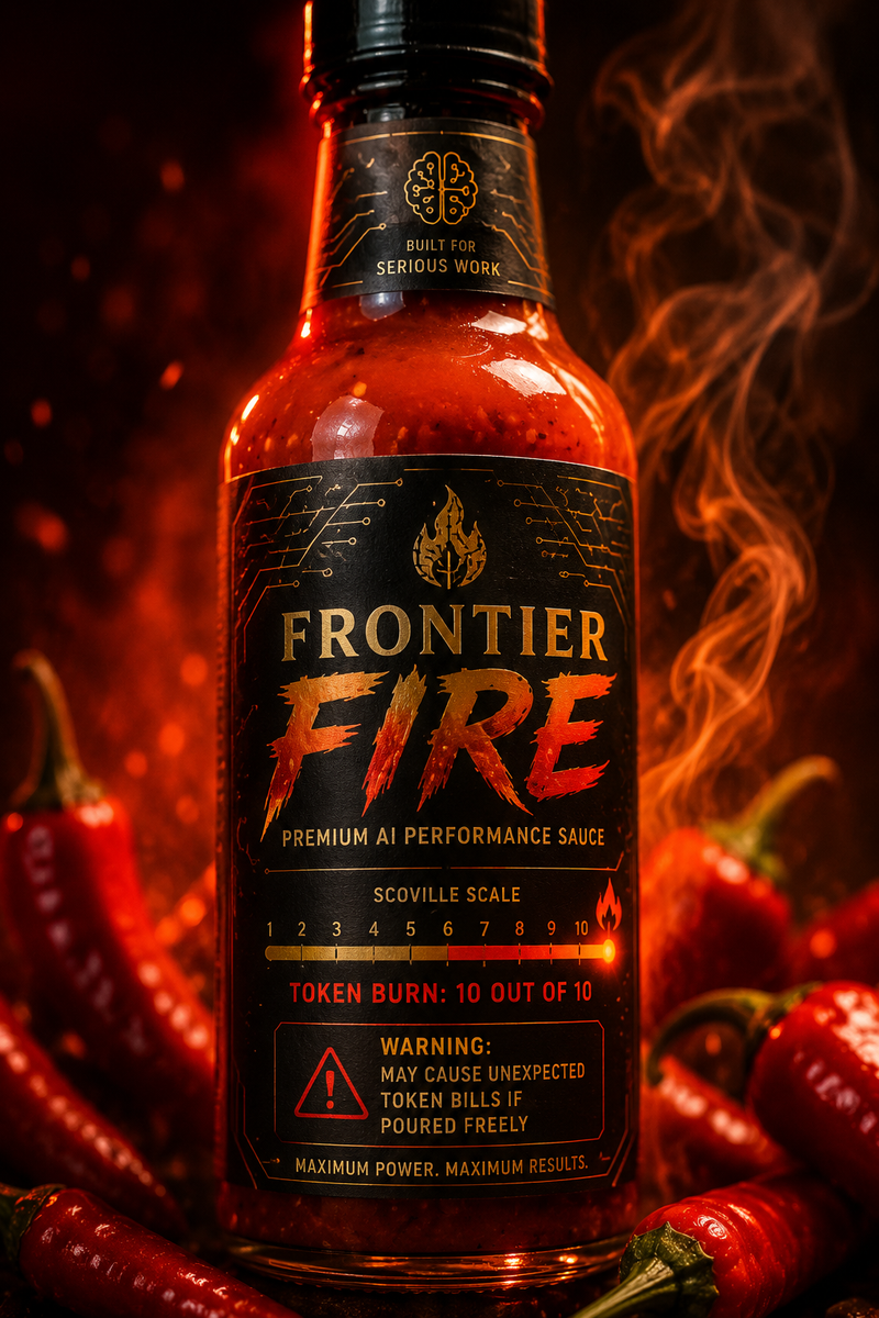 AI Hot Sauce Bottle