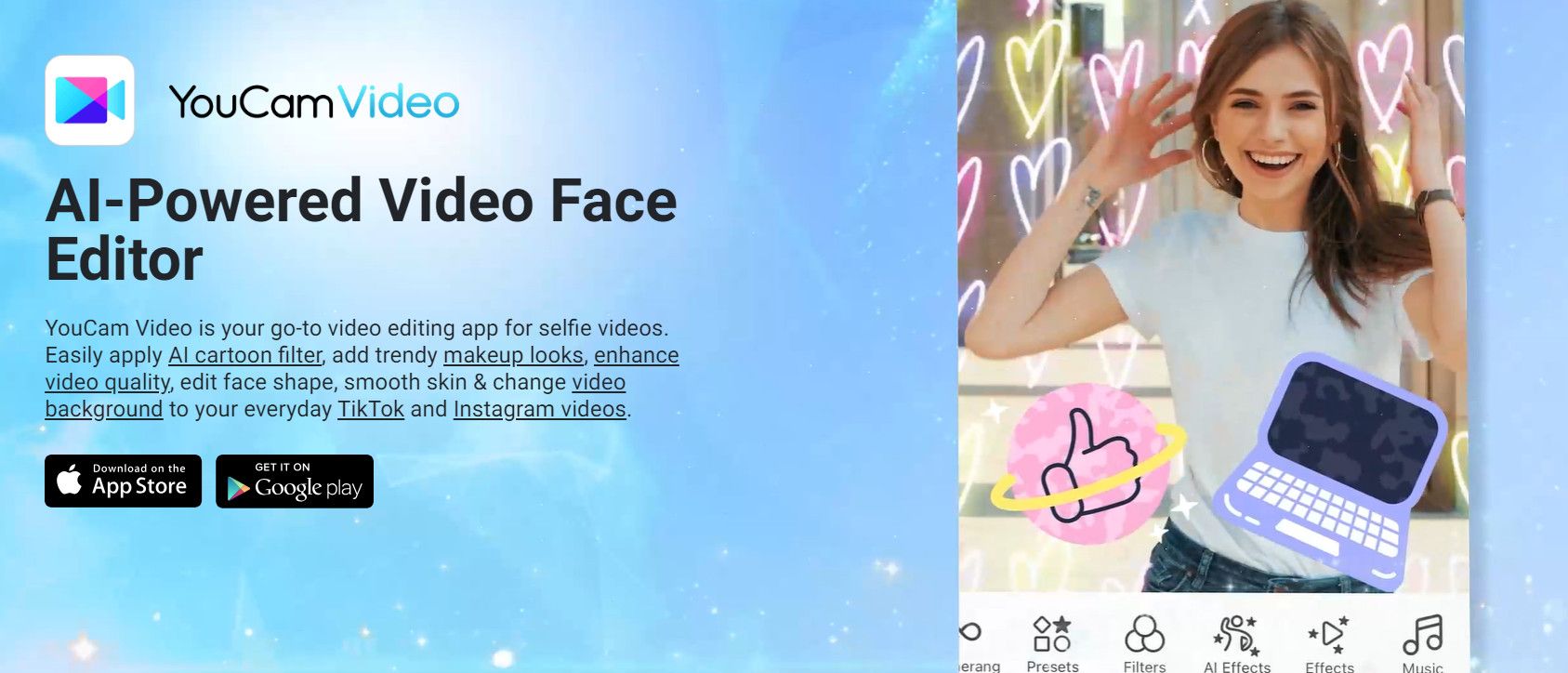 AI-Powered Video Face Editor