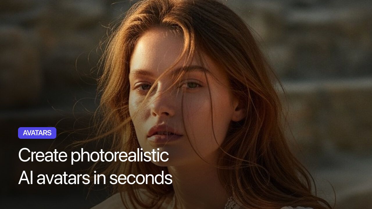 Create photorealistic AI avatars in seconds