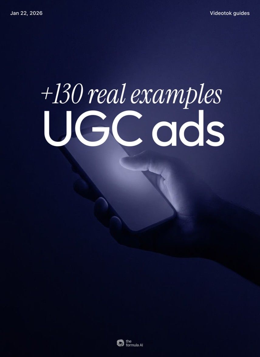 Replicate the UGC ad structures  that work (even with AI)
