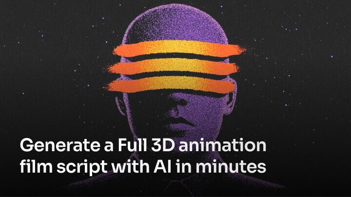 Generate a Full 3D animation film script with AI in minutes