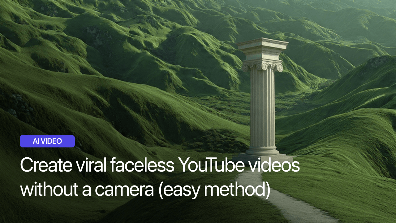 Create viral faceless YouTube videos without a camera (easy method)