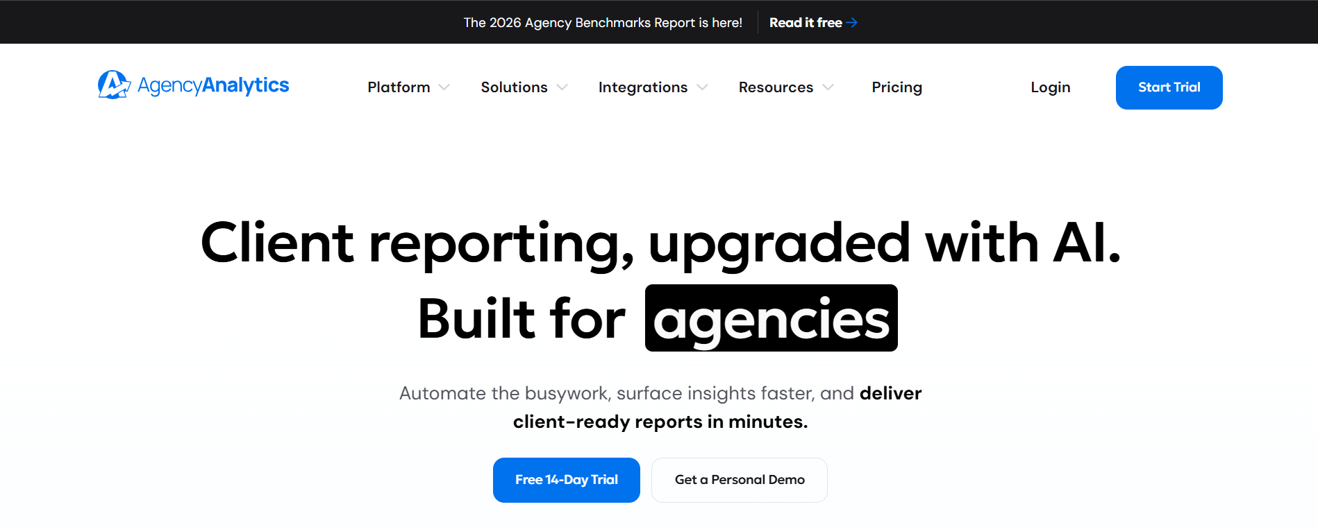 AgencyAnalytics for White Label Scalable SEO Agencies