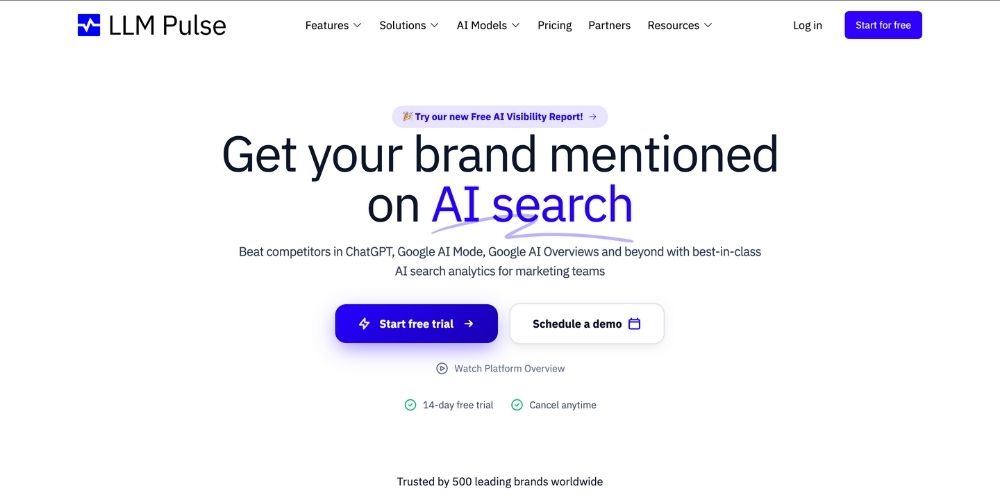 The best 8 alternatives to LLM Pulse in 2026