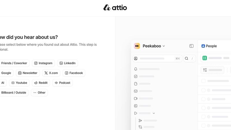 Product onboarding survey asking ‘How did you hear about us?’ with ChatGPT and AI recommendation options to capture dark AI attribution