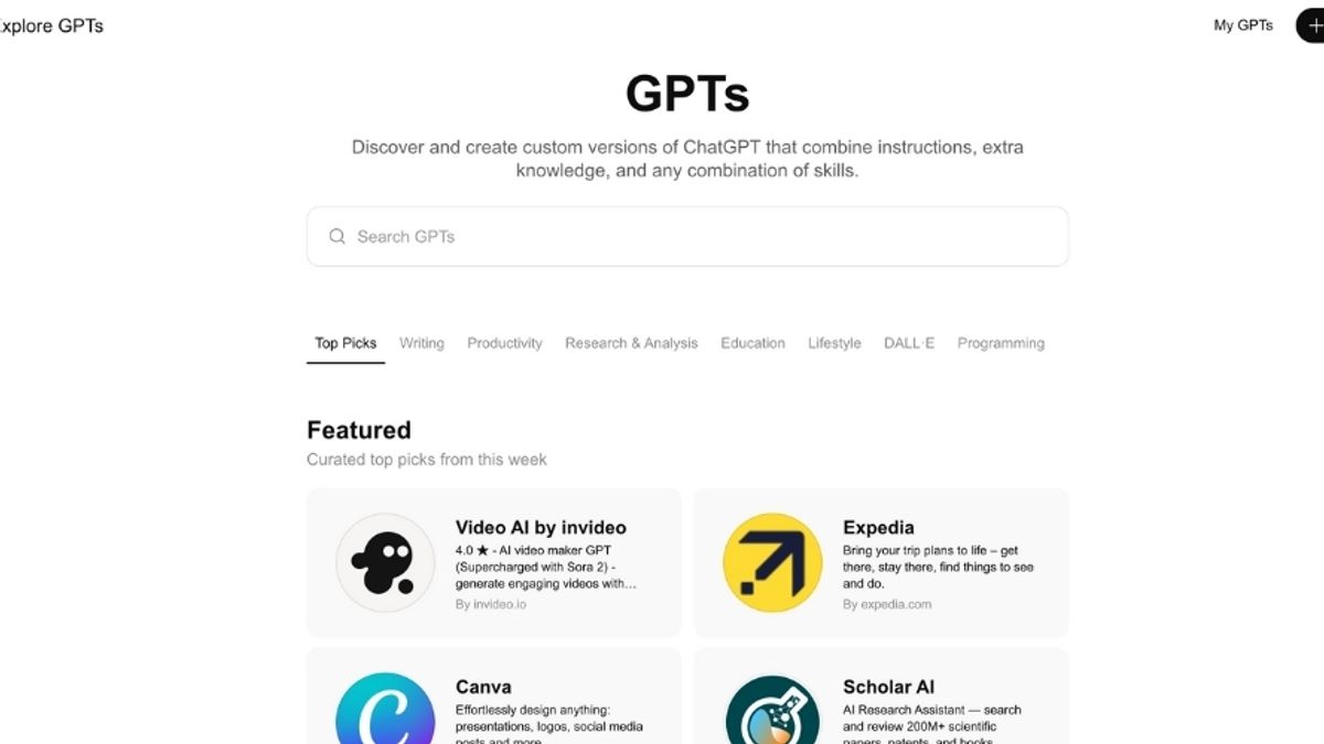 Screenshot of ChatGPT, which is being used more and more for people to look for information and buy products and services