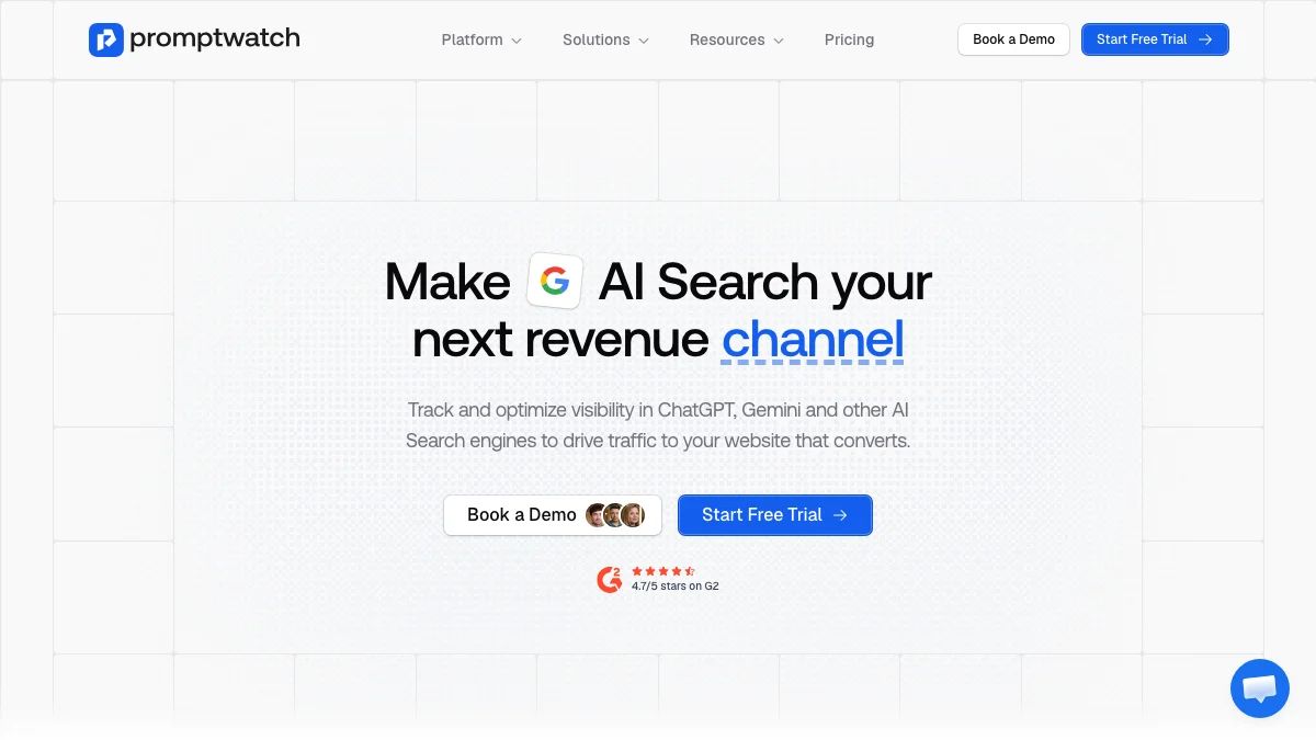 Promptwatch website homepage, captured in September 2026