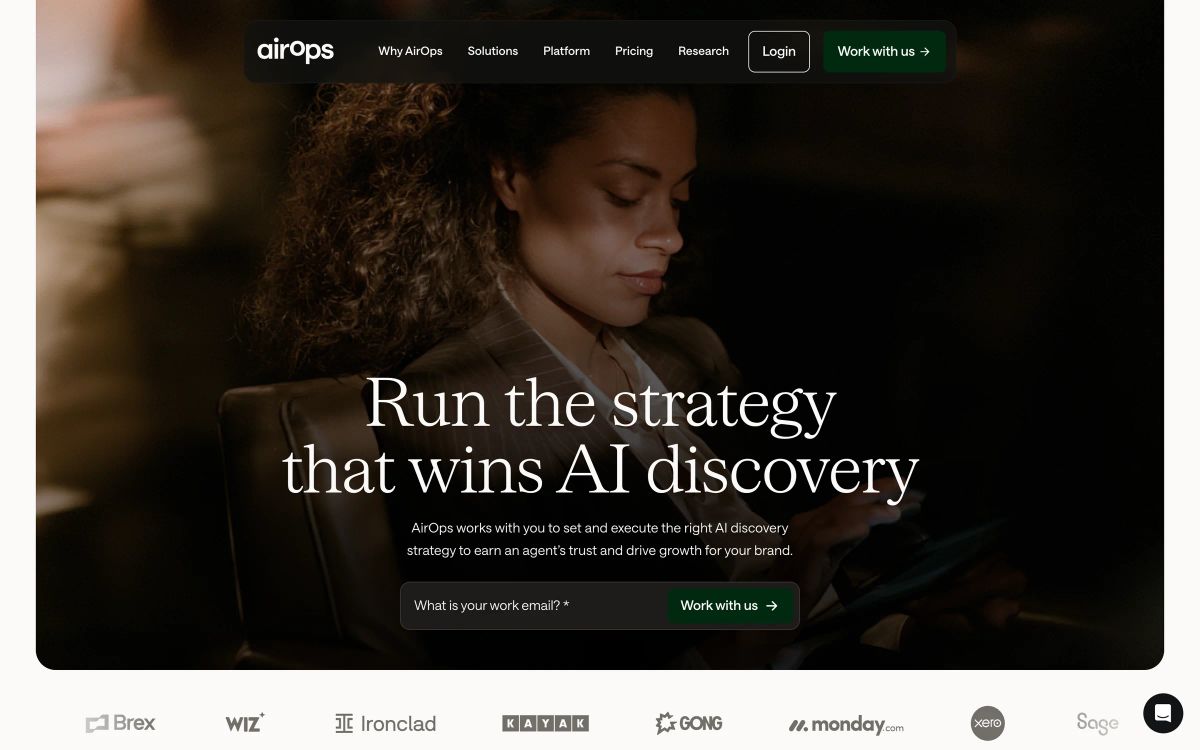 AirOps homepage