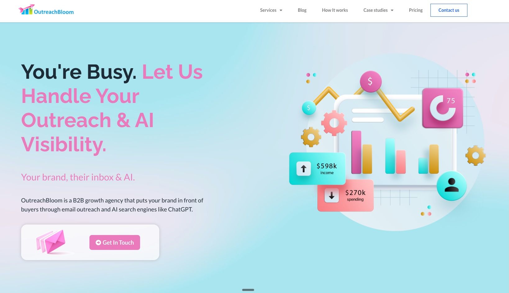 Outreach Bloom Landing Page
