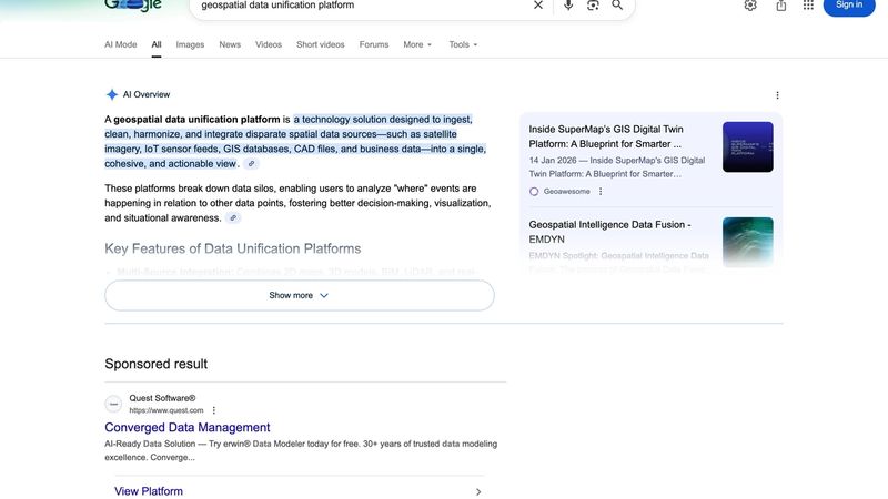 B2B niche query SERP displaying semantic understanding gap where Google over-broadens specialized terminology to general categories lacking precision for expert searchers - content opportunity for term definition and differentiation
