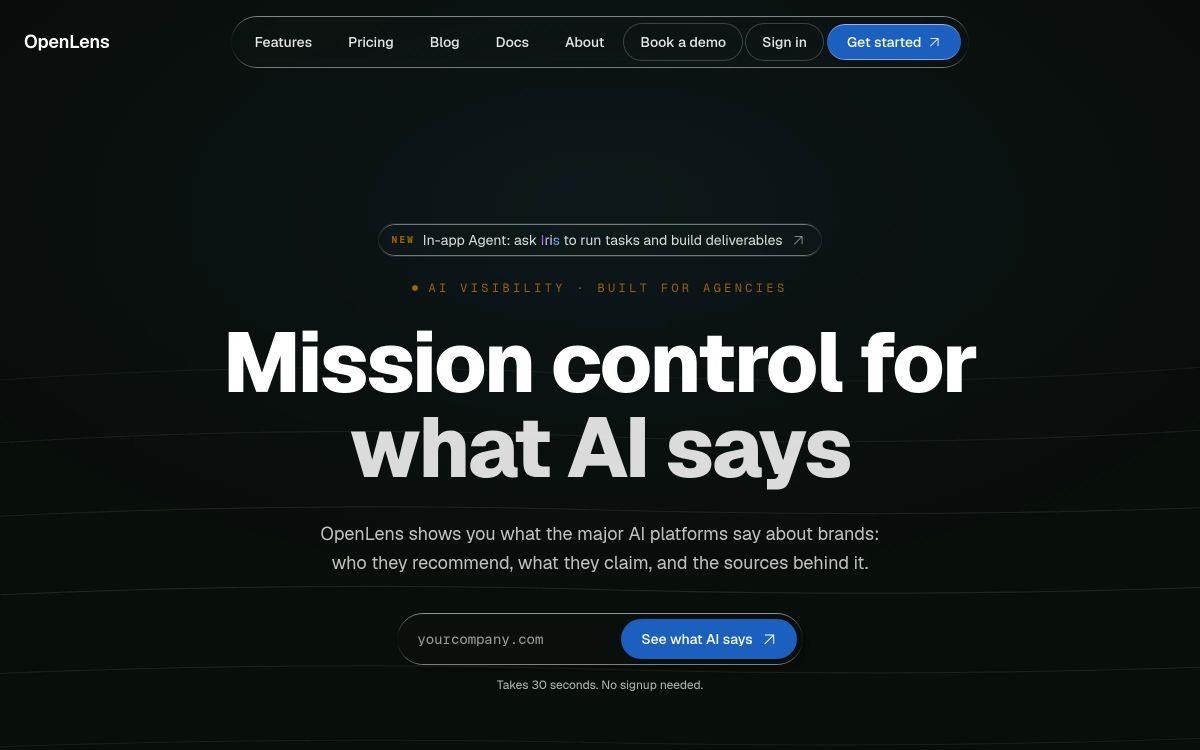 OpenLens homepage