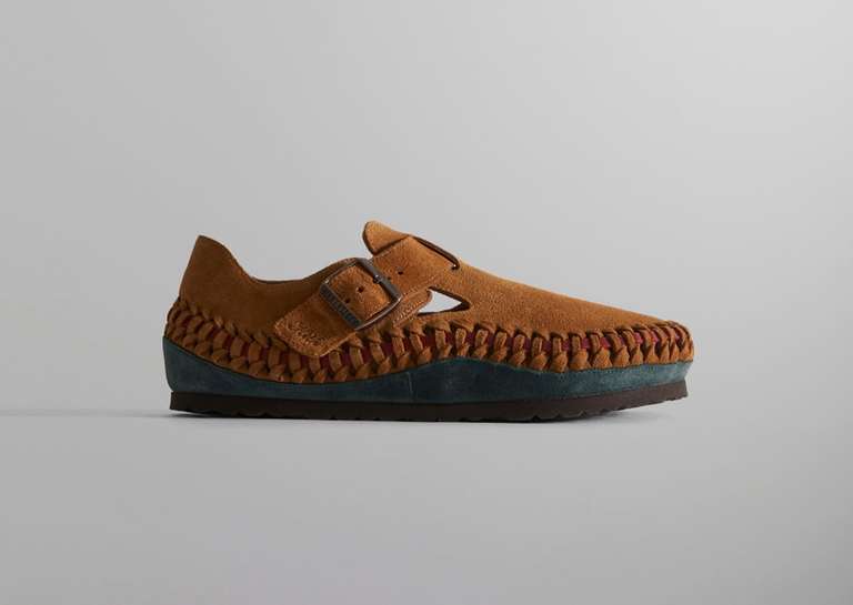 Kith x Birkenstock Braided London Brown Lateral