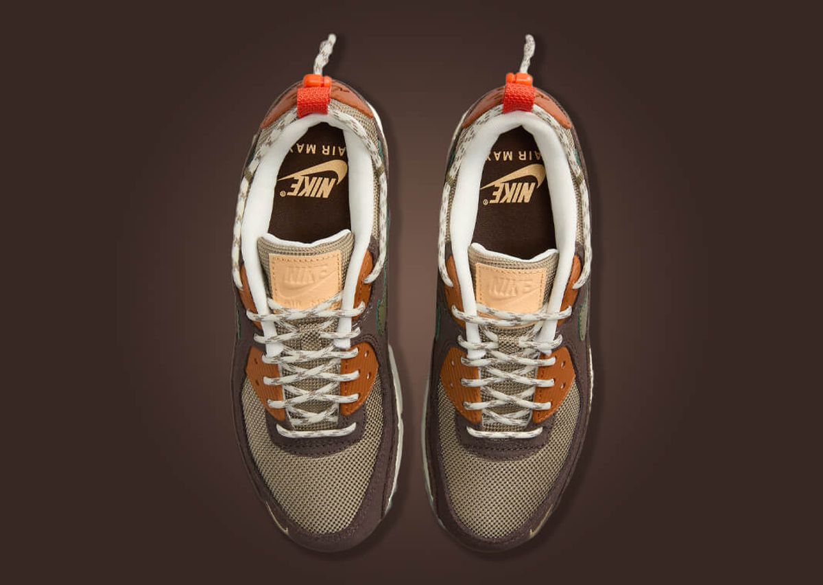 Nike Sportswear AIR MAX 90 SE - Zapatillas - khaki/medium olive/baroque  brown/dark russet/coconut milk/bright spruce/caqui 