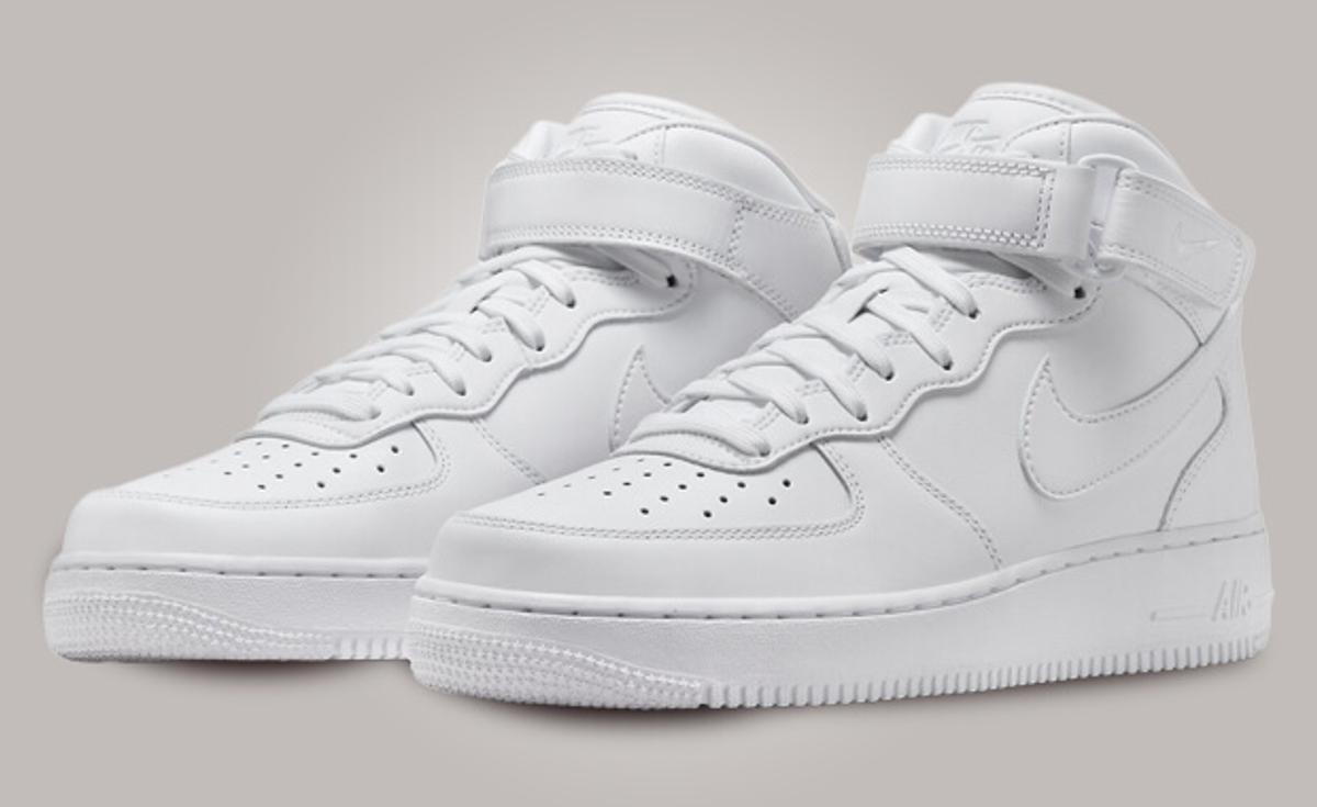 The Nike Air Force 1 Mid Fresh Brings Subtle Upgrades to Triple White