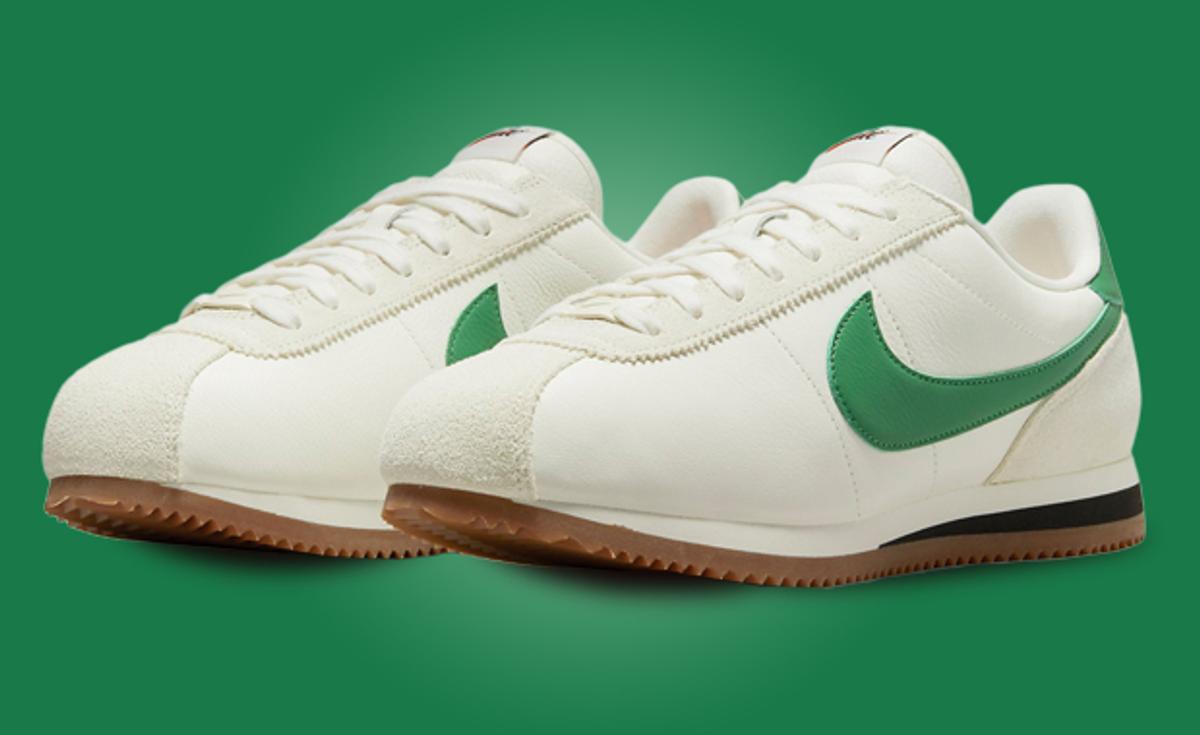Lucky Green Swooshes Feature On The Nike Cortez