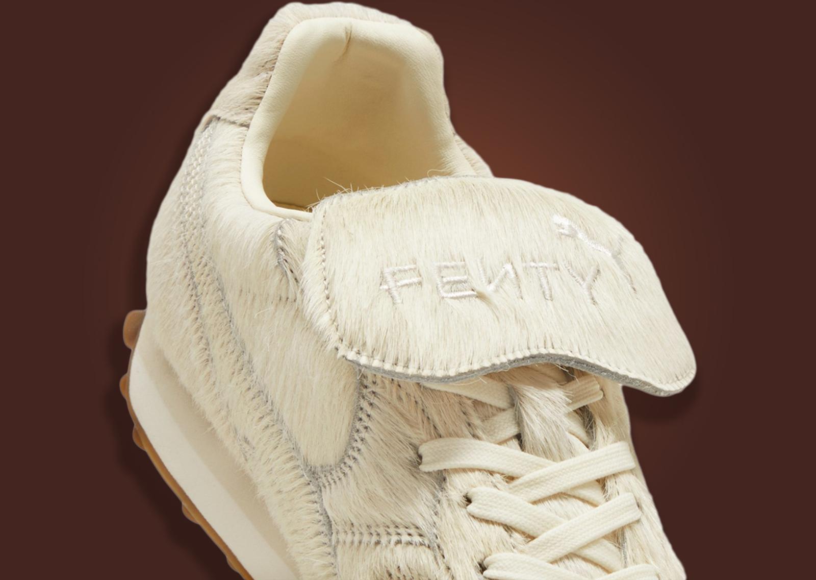 Fenty x Puma Avanti Faux Fur White Tongue Tag