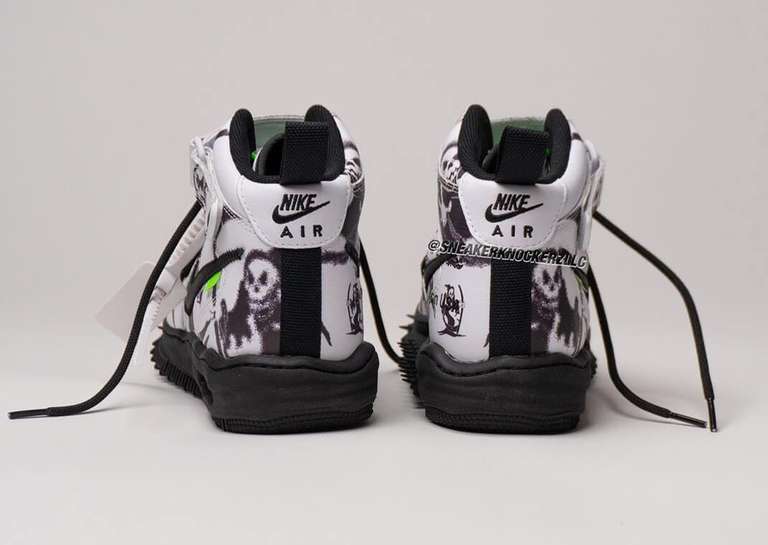 Off-White x Nike Air Force 1 Mid Grim Reaper Back