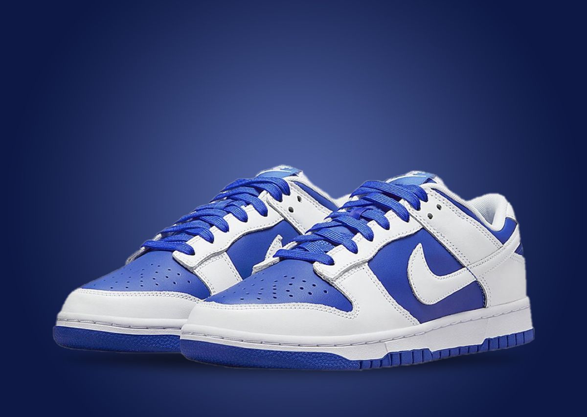 Low dunks blue white Clearance