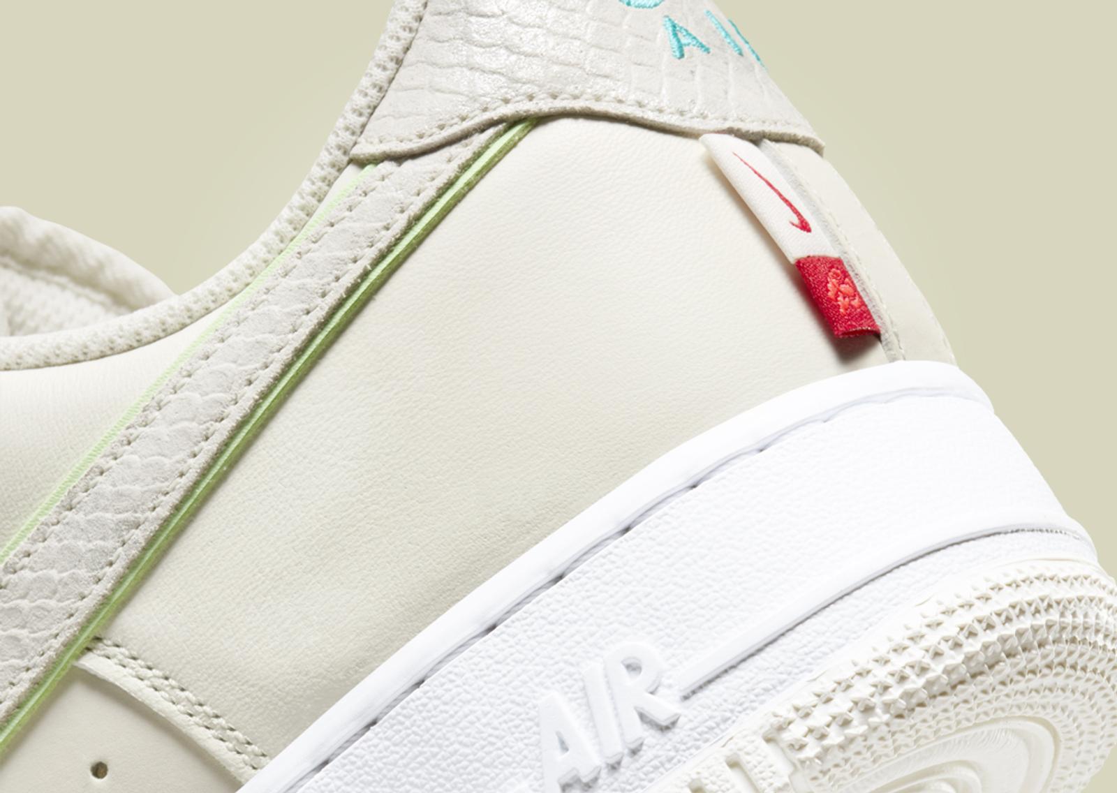 Nike Air Force 1 Low Year of the Dragon Sail Heel Detail