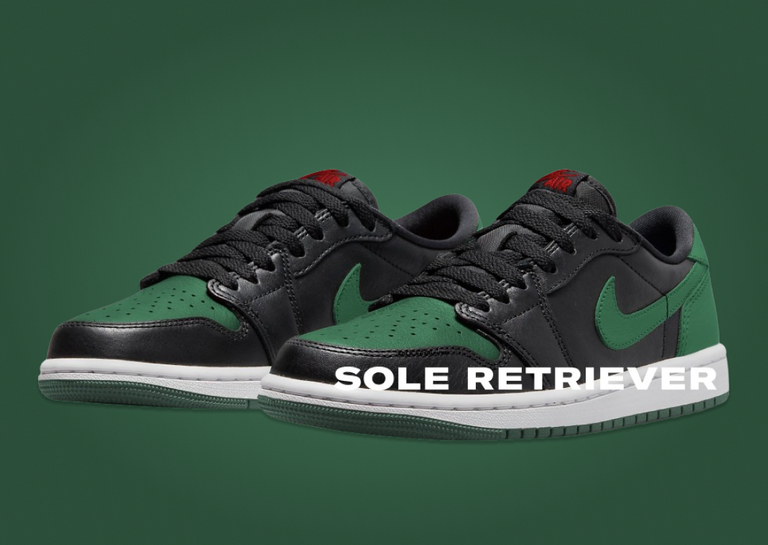 The Air Jordan 1 Retro Low OG Black Green Releases June 2024