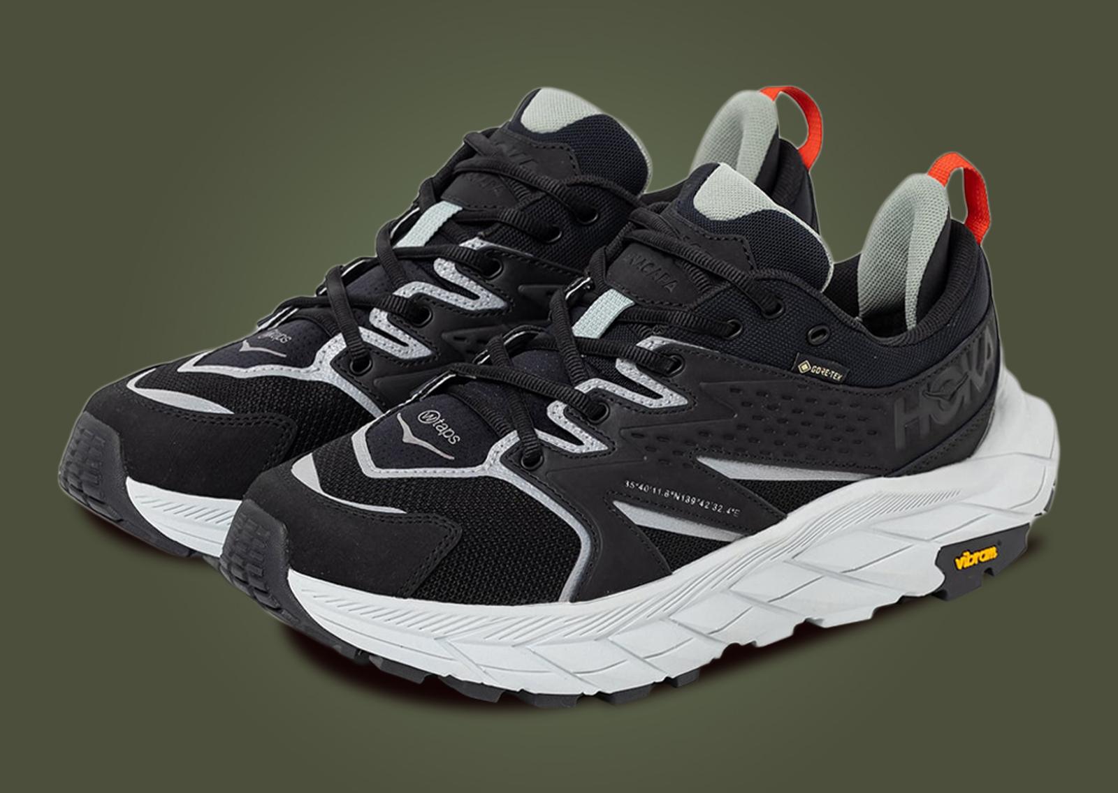 WTAPS x Hoka Anacapa Low GTX Black Angle