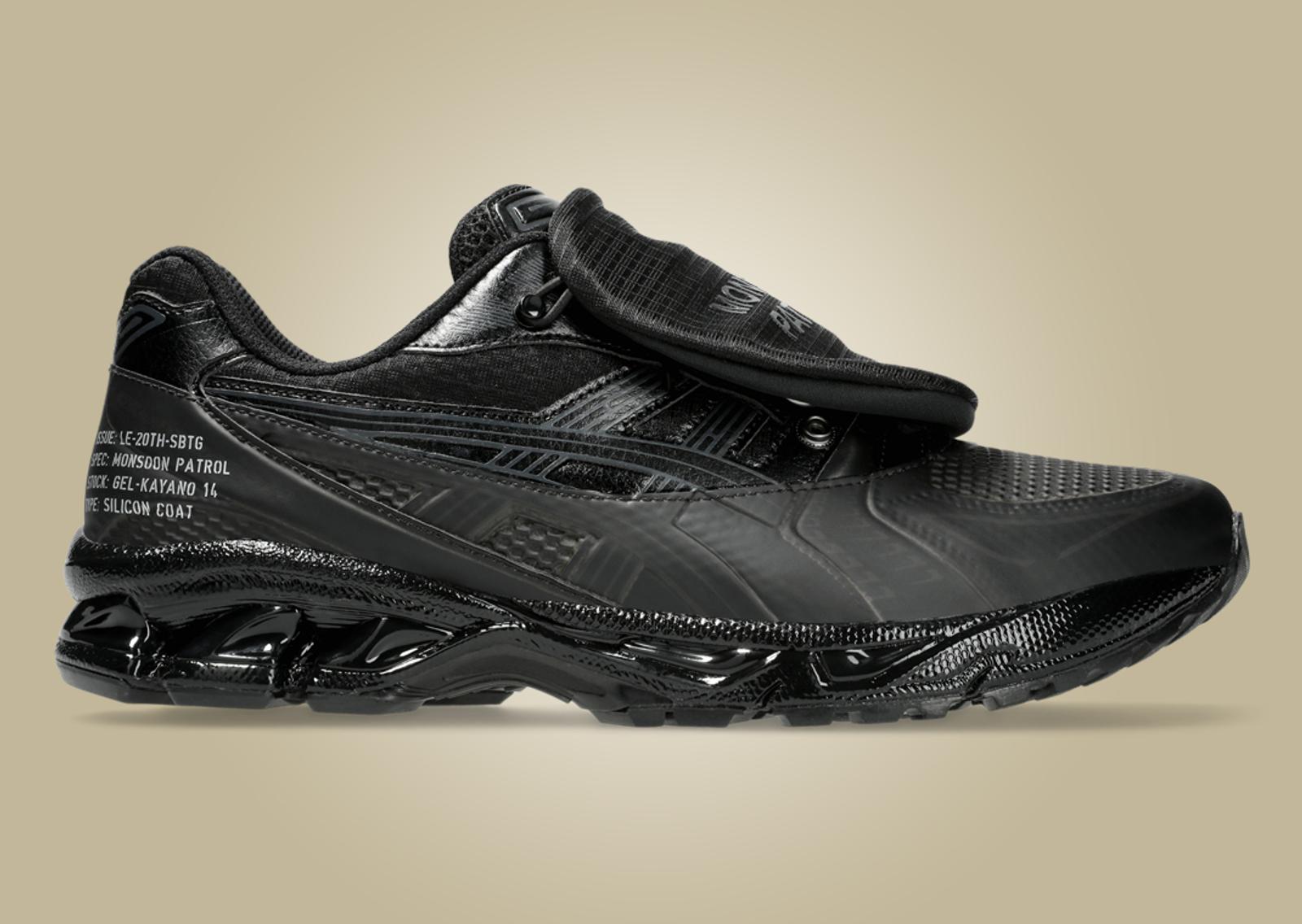 SBTG x Limited Etd x Asics Gel-Kayano 14 Monsoon Patrol Black Lateral