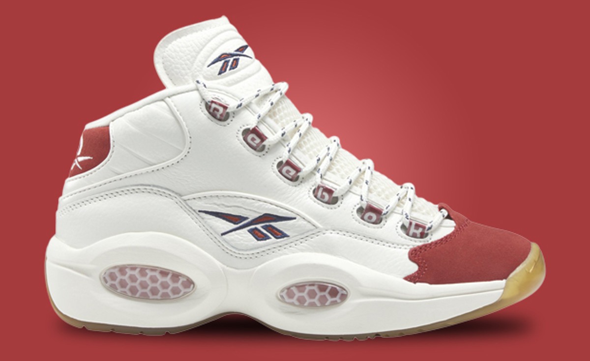 The Reebok Question Mid Maroon Toe Brings Classic Vibes