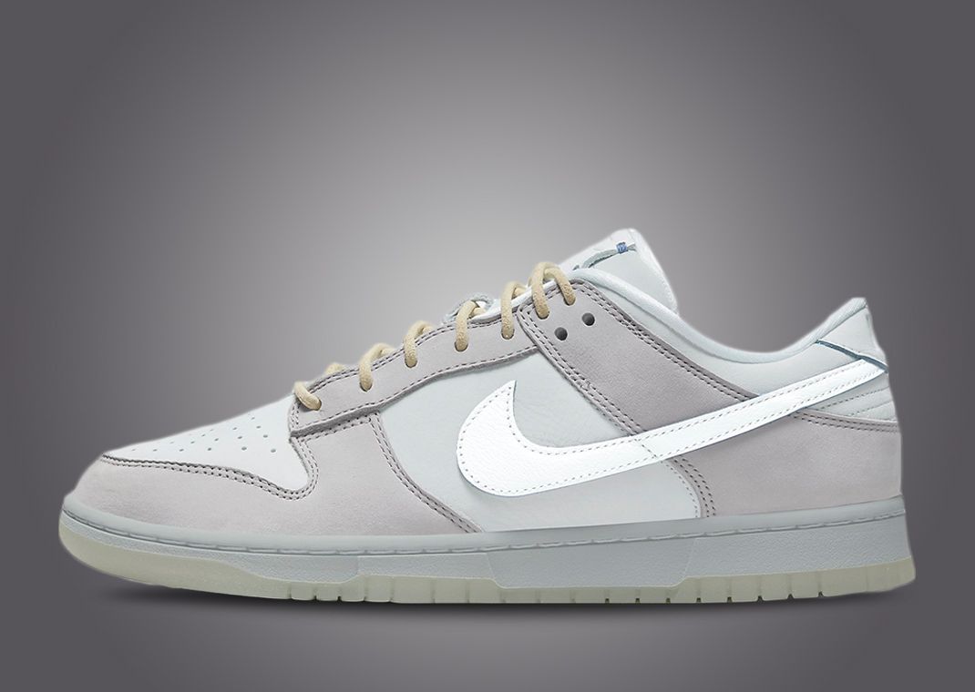 Pure Platinum And Wolf Grey Take Over This Nike Dunk Low