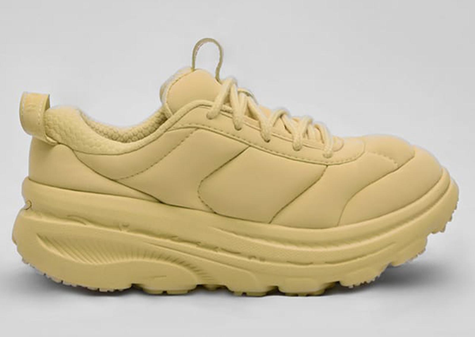 Marni x Hoka Bondi B3LS Straw Lateral