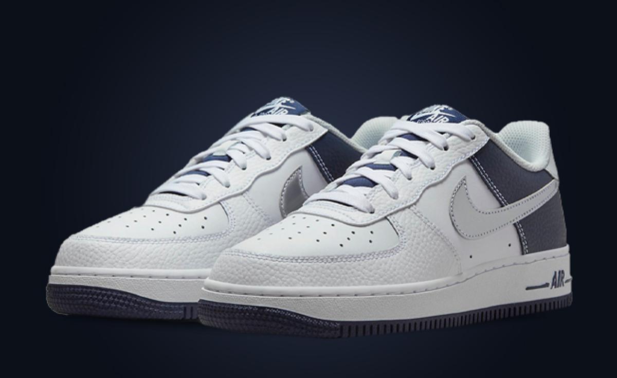 Metallic Silver Swooshes Shoots Through This Nike Air Force 1 Low